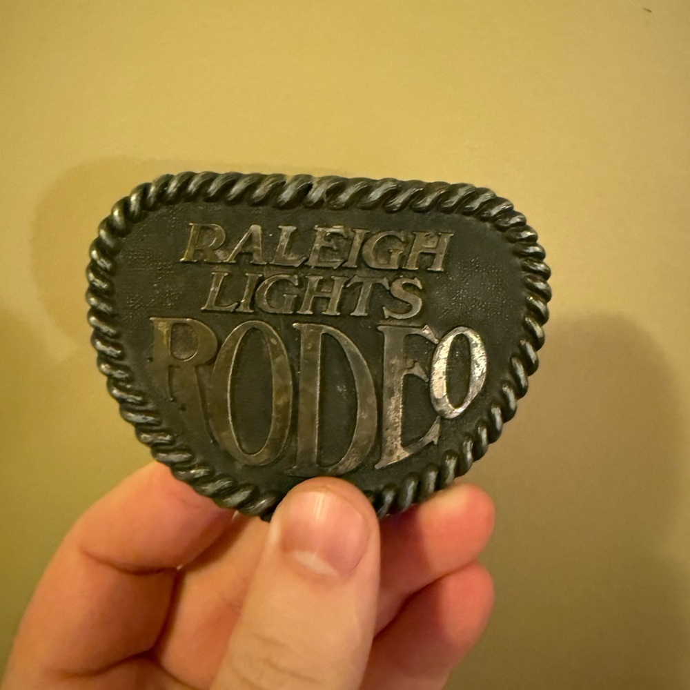 Vintage Raleigh Lights Rodeo Belt Buckle